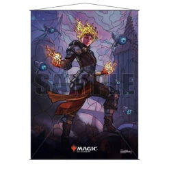 Ultra Pro War Of The Spark (WAR) Planeswalkers Chandra, Fire Artisan Stained Glass Wall Scroll For Magic: The Gathering