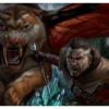 Ultra Pro Ikoria: Lair Of Behemoths Go For Blood Standard Gaming Playmat For Magic: The Gathering