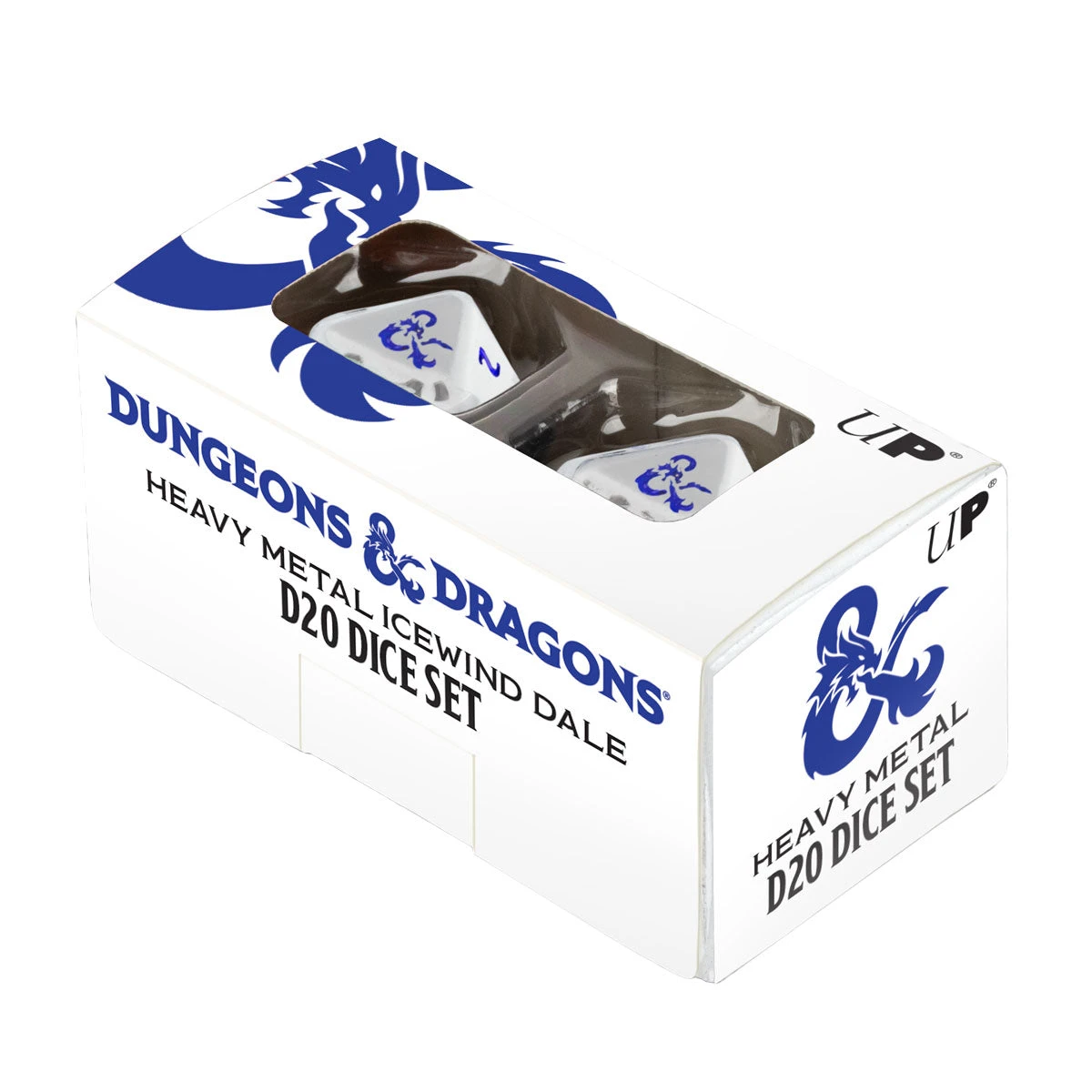 Ultra Pro Heavy Metal Icewind D20 Dice Set (2ct) For Dungeons & Dragons - Image 2