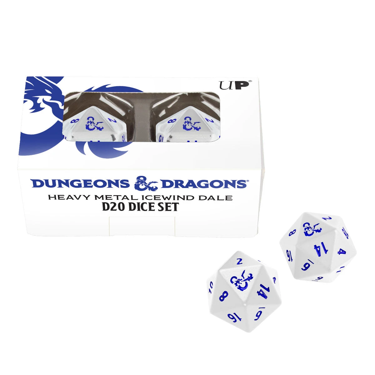 Ultra Pro Heavy Metal Icewind D20 Dice Set (2ct) For Dungeons & Dragons - Image 4