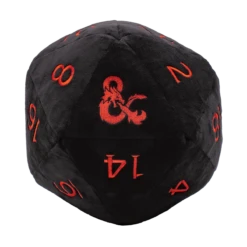 Ultra Pro Jumbo Black D20 Novelty Dice Plush For Dungeons & Dragons