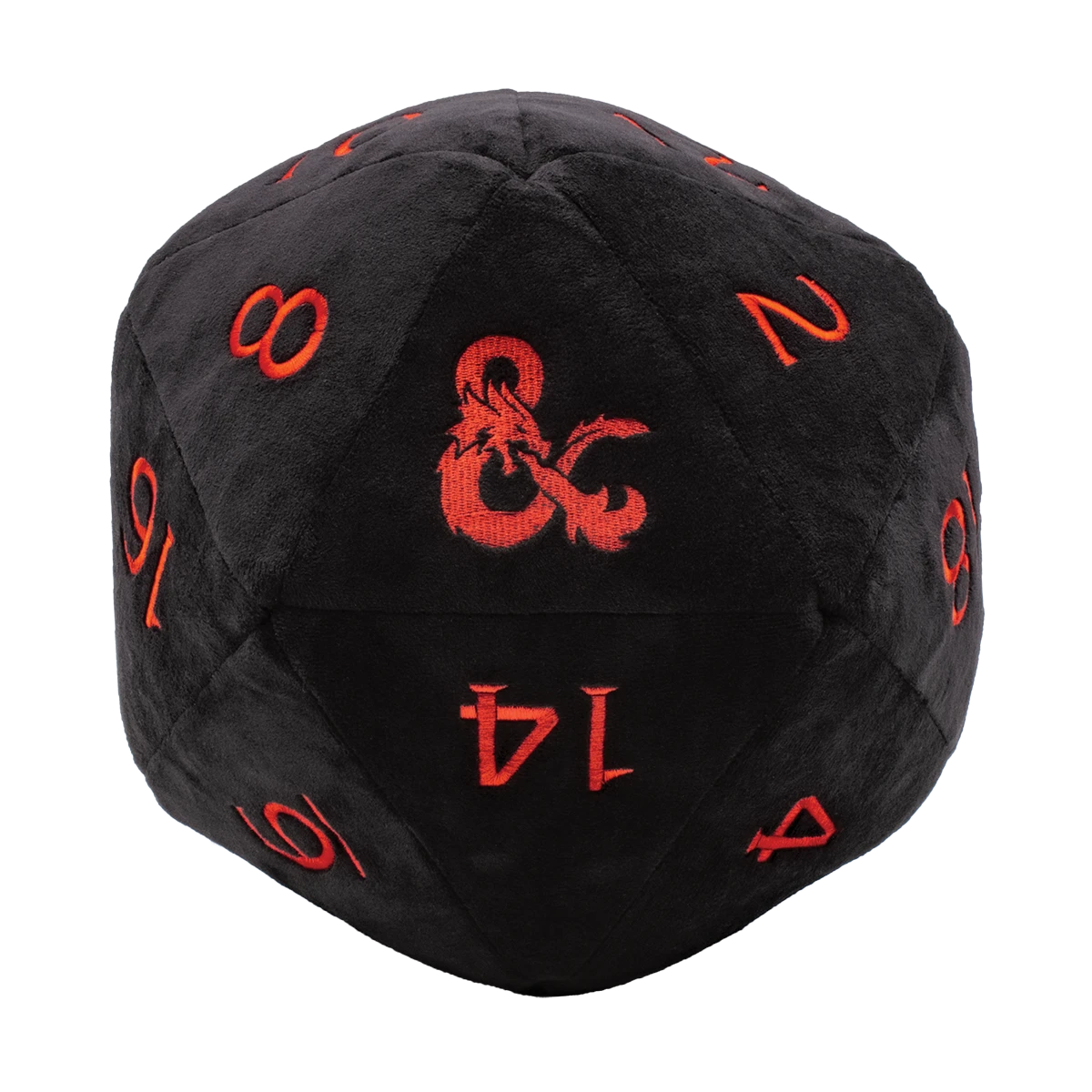 Ultra Pro Jumbo Black D20 Novelty Dice Plush For Dungeons & Dragons