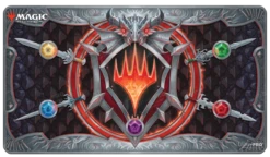 Ultra Pro Adventures In The Forgotten Realms Stylized Planeswalker Symbol White Stitched Standard Gaming Playmat For Magic: The Gathering