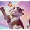 Ultra Pro Unfinity Cat Token Standard Gaming Playmat For Magic: The Gathering