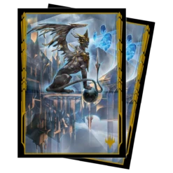 Ultra Pro Streets Of New Capenna Raffine, Scheming Seer Standard Deck Protector Sleeves (100ct) For Magic: The Gathering