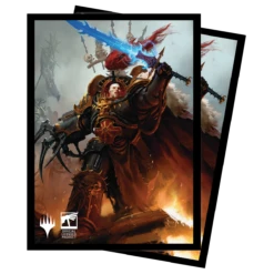 Ultra Pro Warhammer 40K Commander Abaddon The Despoiler Standard Deck Protector Sleeves (100ct) For Magic: The Gathering