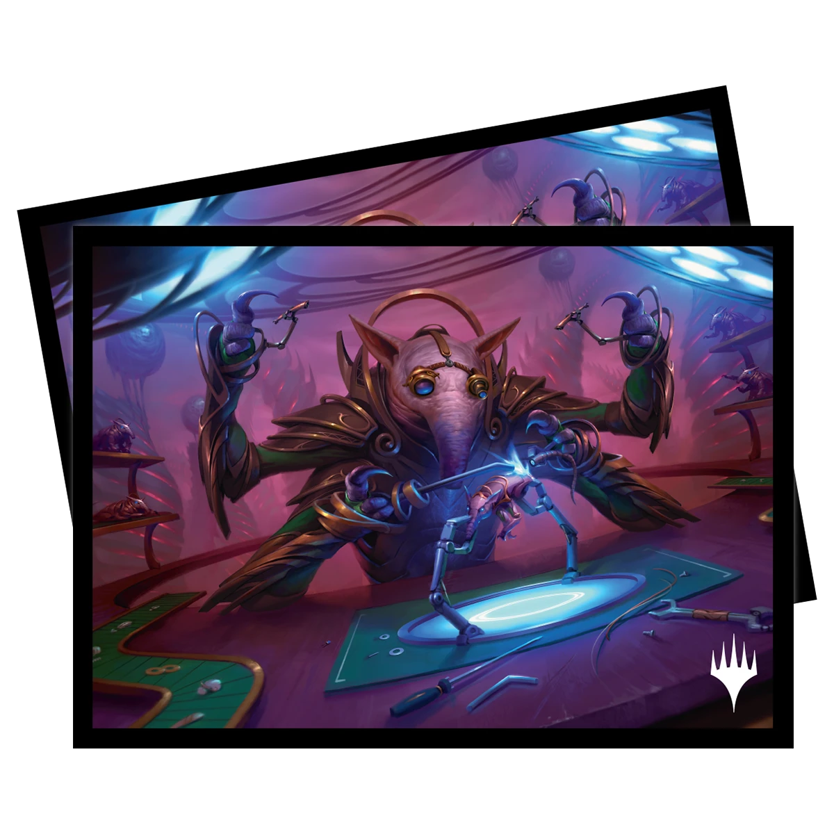 Ultra Pro March Of The Machine Gimbal, Gremlin Prodigy Standard Deck Protector Sleeves (100ct) For Magic: The Gathering