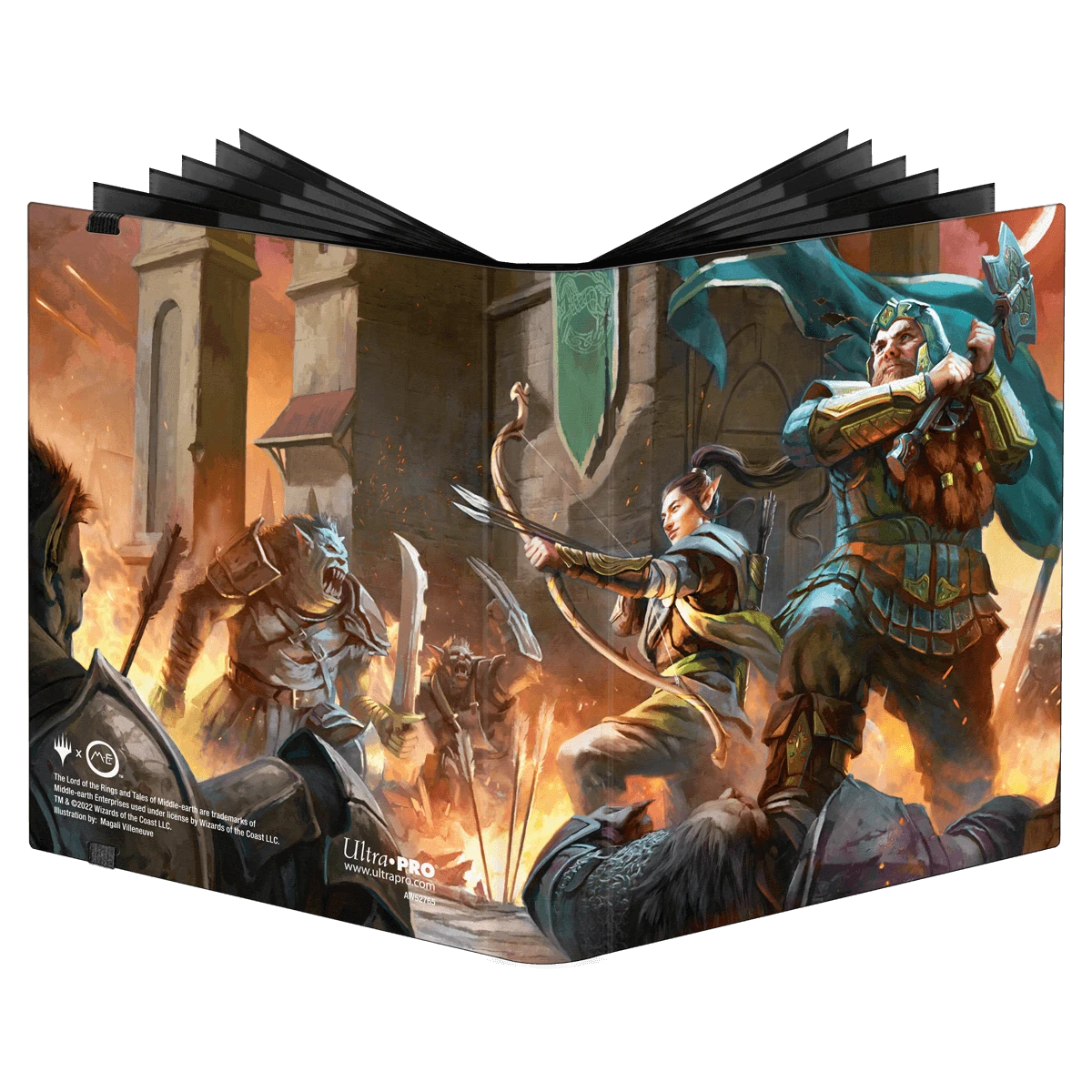Ultra Pro The Lord Of The Rings: Tales Of Middle-earth Legolas & Gimli 4-Pocket PRO-Binder For Magic: The Gathering