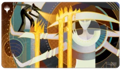 Ultra Pro March Of The Machine Aftermath Rebuild The City White Stitched Standard Gaming Playmat For Magic: The Gathering