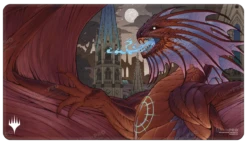 Ultra Pro March Of The Machine Aftermath Niv-Mizzet, Supreme White Stitched Standard Gaming Playmat For Magic: The Gathering