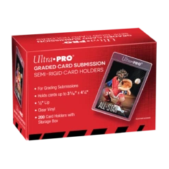 Ultra Pro 1/2" Lip Semi-Rigid Tall Card Holders (200ct)