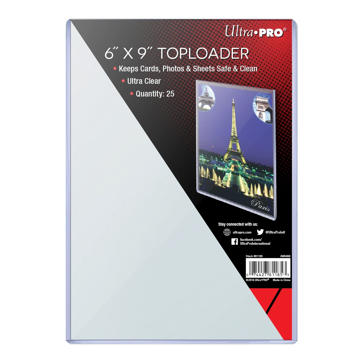 Ultra Pro 6" X 9" Toploader (25ct)