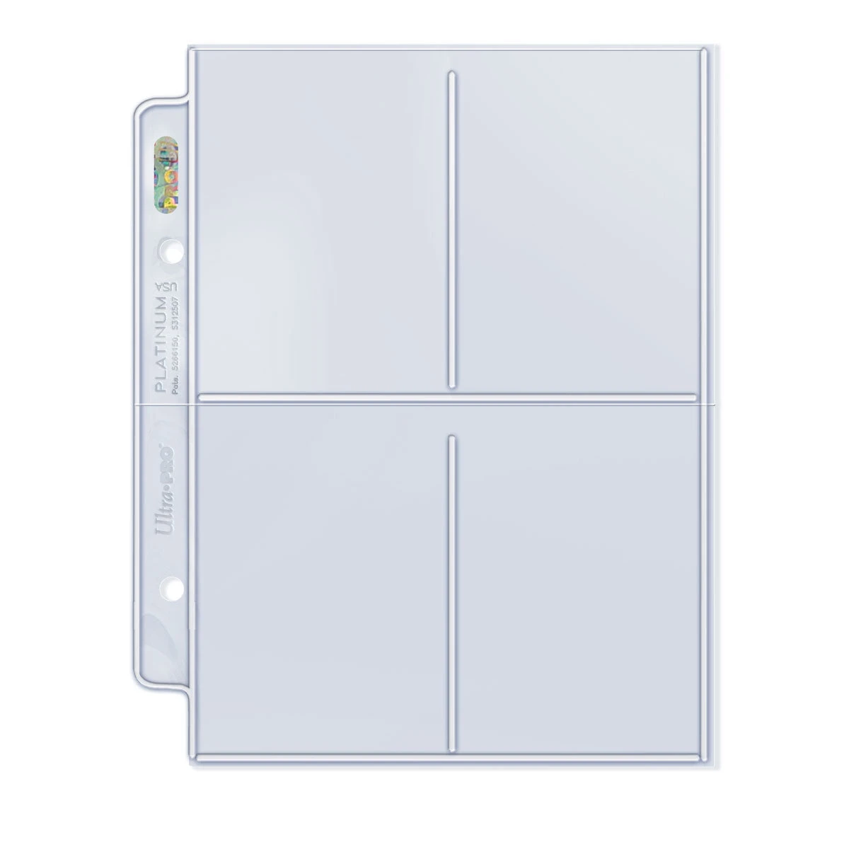 Ultra Pro Premium Series 4-Pocket Mini Album Pages (100ct) For Standard Size Cards