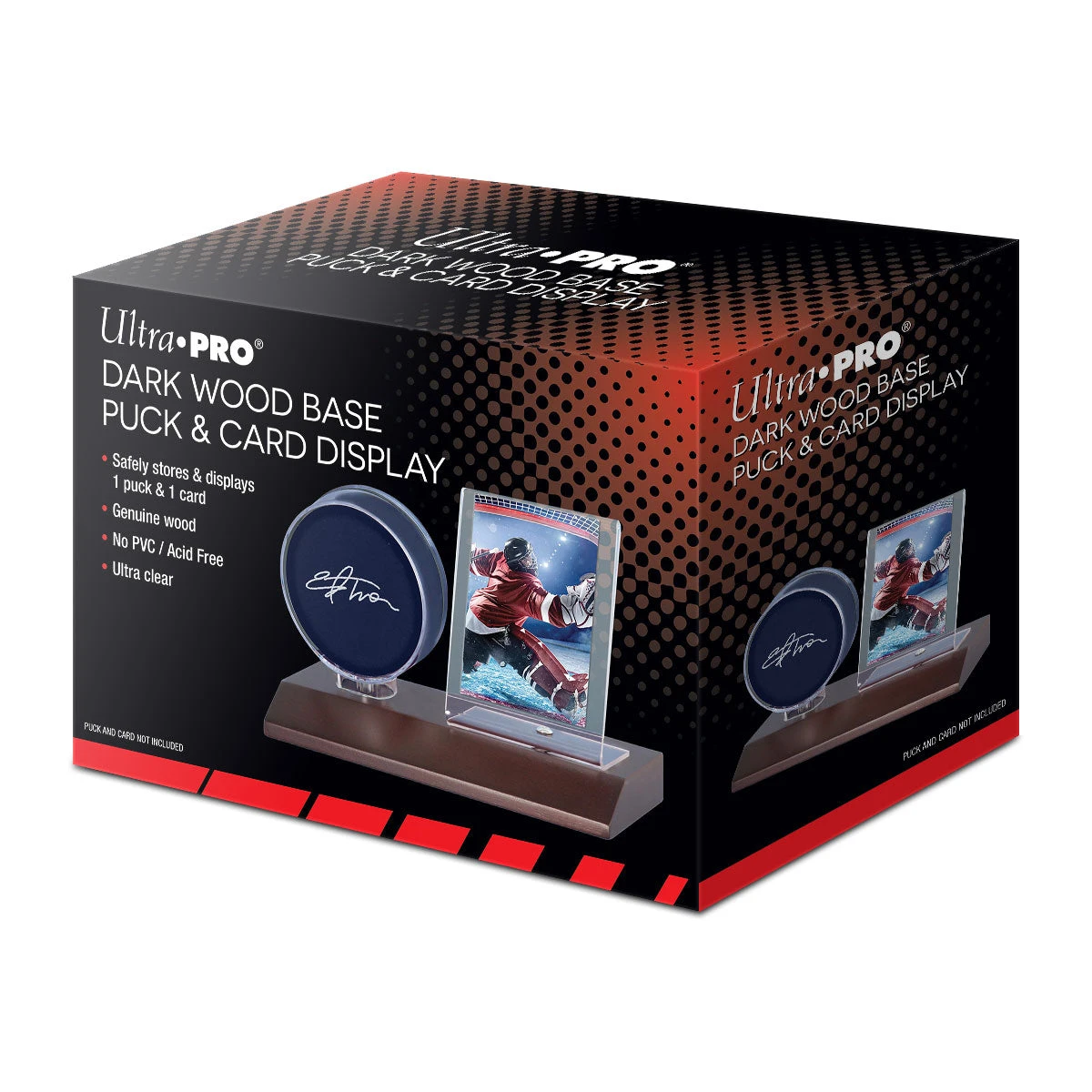 Ultra Pro Hockey Puck & Card Wood Display Holder - Image 4