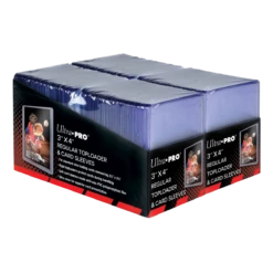 Ultra Pro 3" X 4" Clear Regular Toploaders And Soft Sleeves Bundle (200ct) For Standard Size Cards
