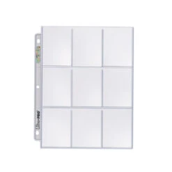 Ultra Pro Silver Series 18-Pocket Refill Pages (25ct) For Standard Size Cards