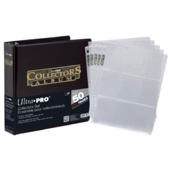 Ultra Pro 2" Black And Gold Foil Collectors Album With 9-Pocket Platinum Pages (50ct) For Trading Cards