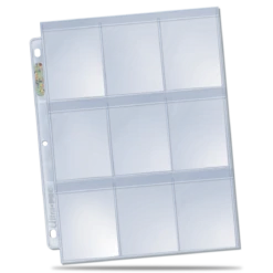Ultra Pro Premium Series 9-Pocket Secure Pages (100ct) For Standard Size Cards