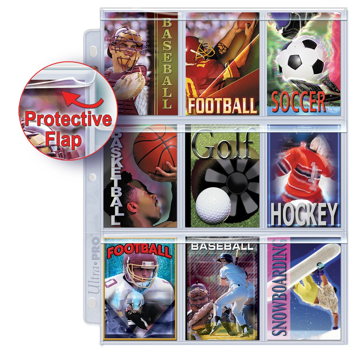 Ultra Pro Premium Series 9-Pocket Secure Pages (100ct) For Standard Size Cards - Image 2