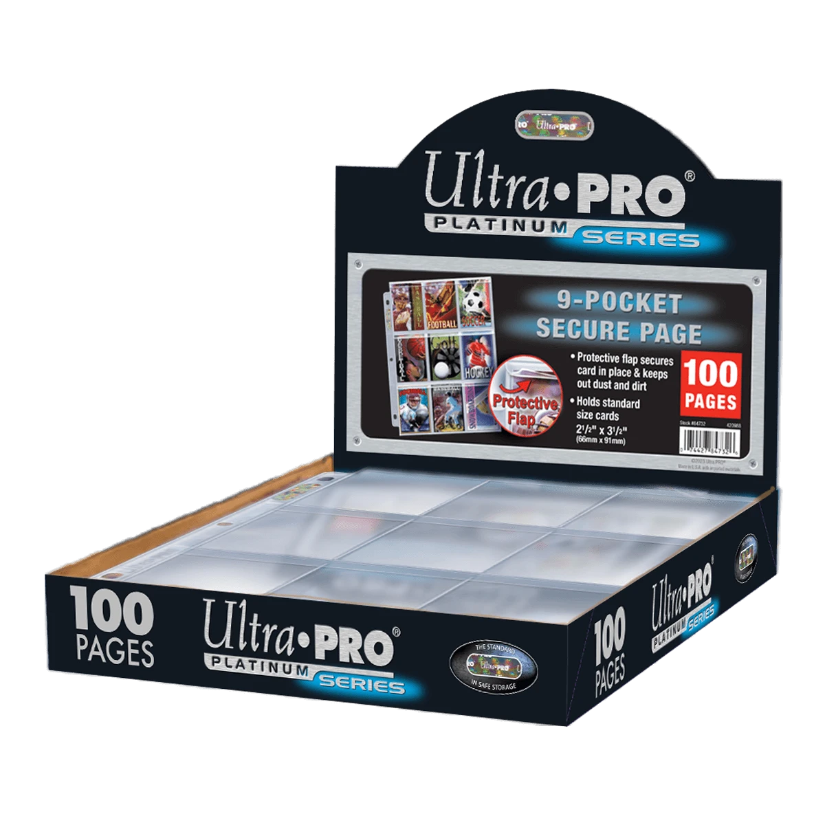 Ultra Pro Premium Series 9-Pocket Secure Pages (100ct) For Standard Size Cards - Image 3