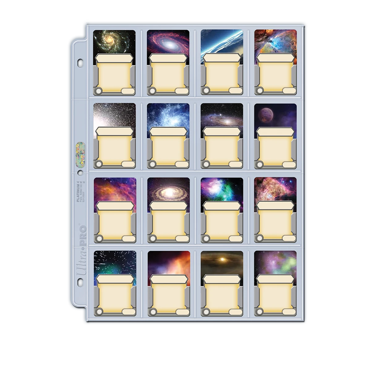 Ultra Pro Platinum Series 16-Pocket Pages (100ct) For 41mm X 63mm Cards