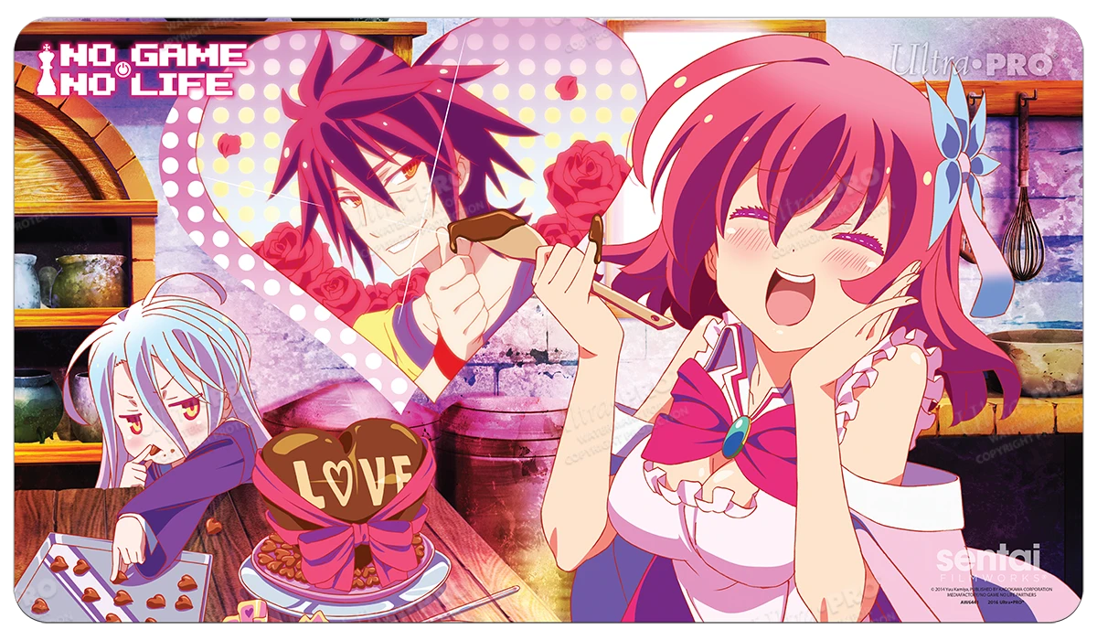 Ultra Pro Shiro & Steph Standard Gaming Playmat Mousepad For No Game No Life