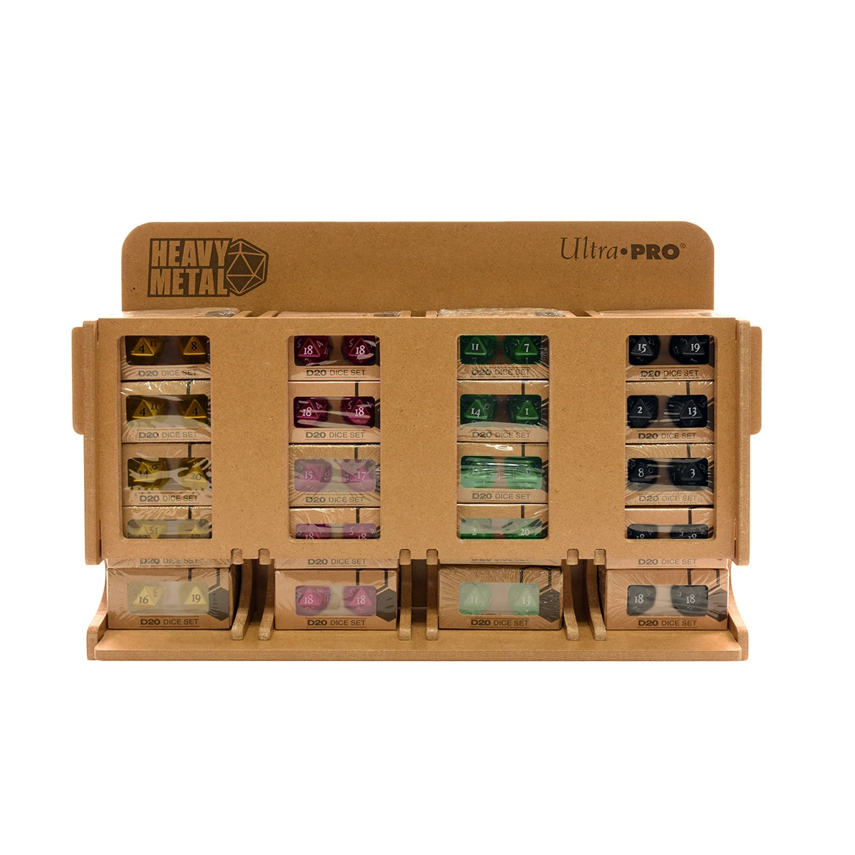 Ultra Pro Heavy Metal Dice - D20 2-Dice Set Retail Starter Kit