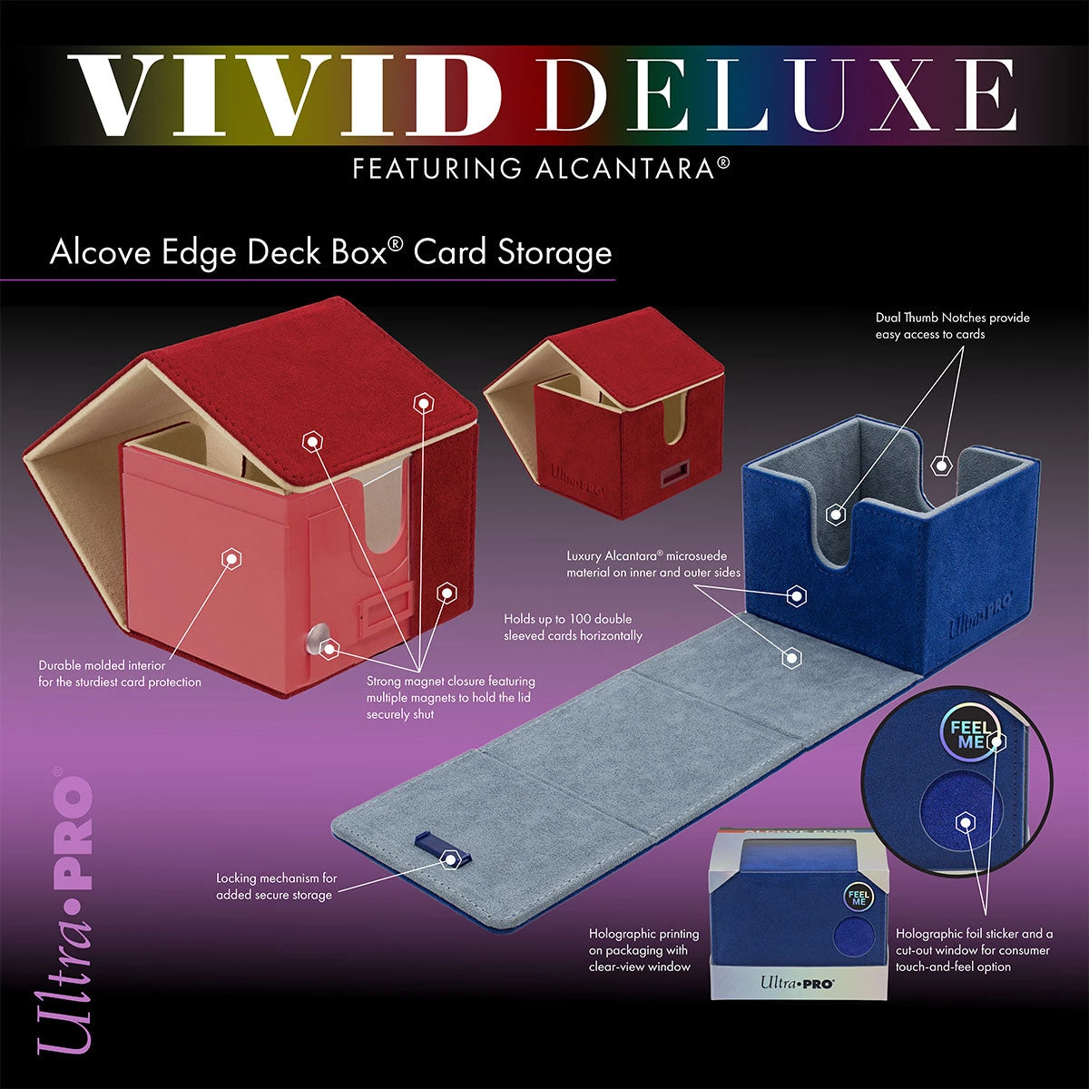 Ultra Pro Vivid Deluxe Alcove Edge Deck Box - Image 4